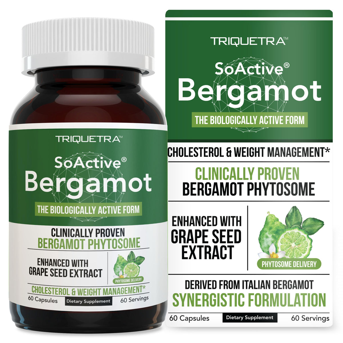 Triquetra Health Citrus Bergamot & Grape Seed Extract 200g front view