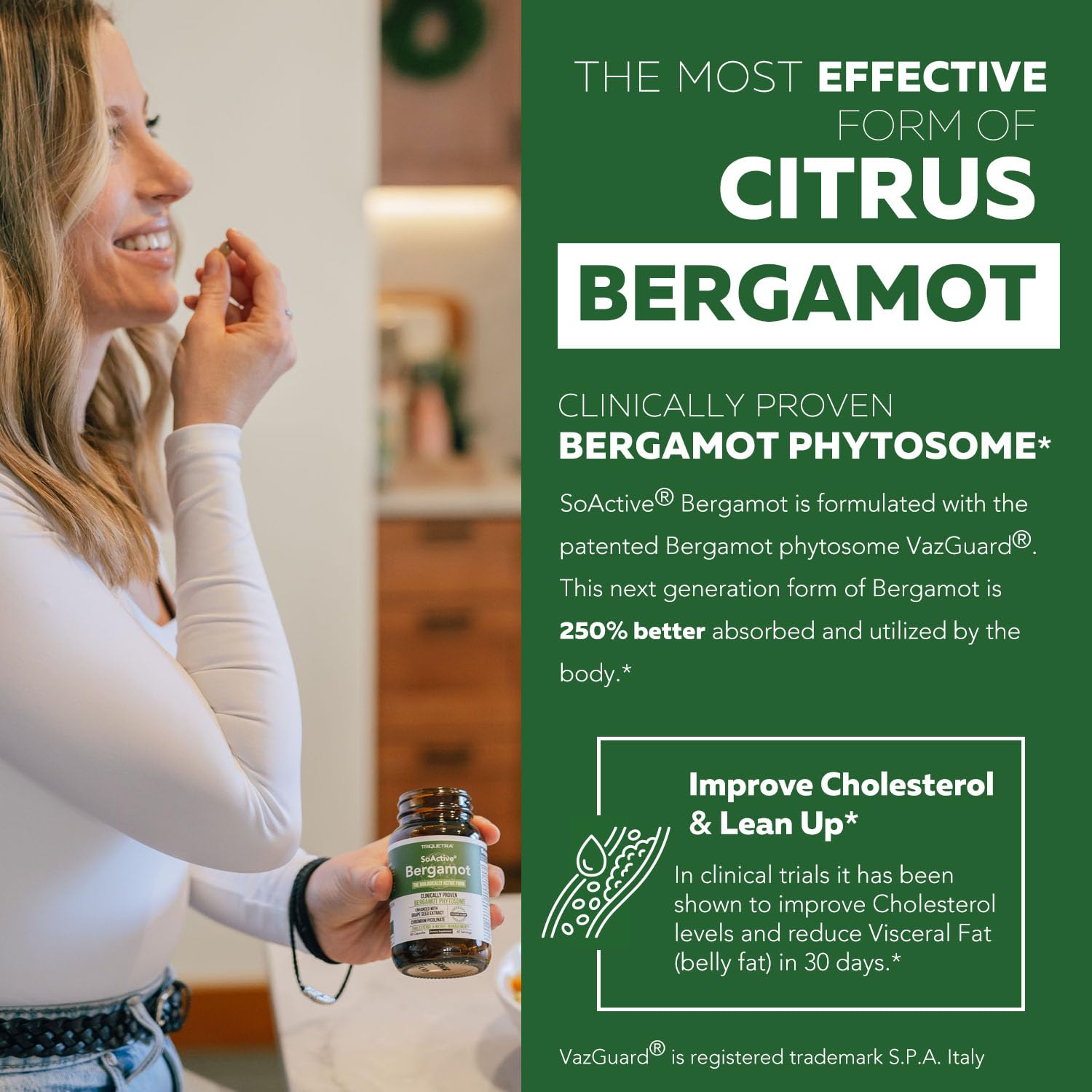 Triquetra Health Citrus Bergamot & Grape Seed Extract 200g side view
