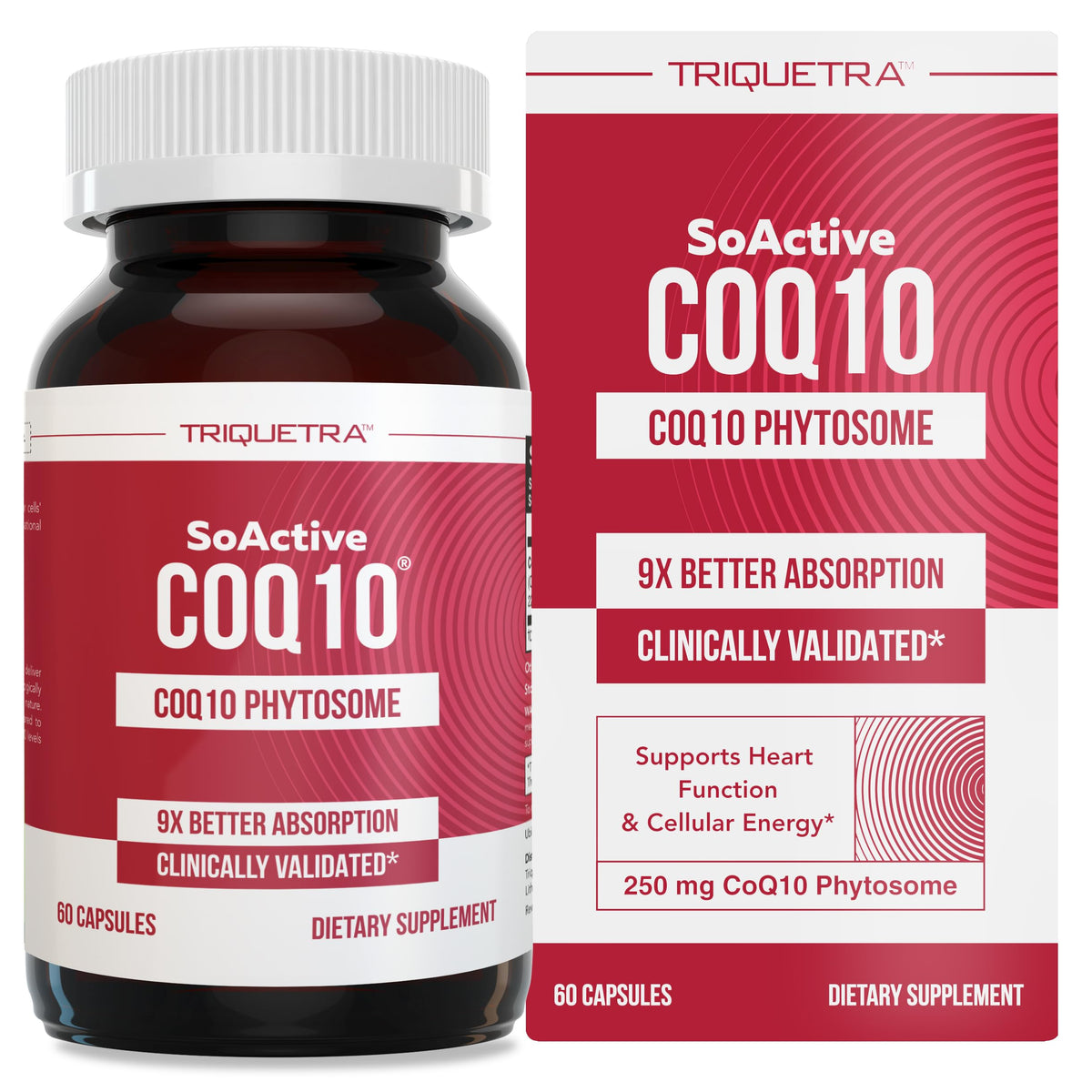 Triquetra Health CoQ10 Phytosome 100mg 60 Capsules front view