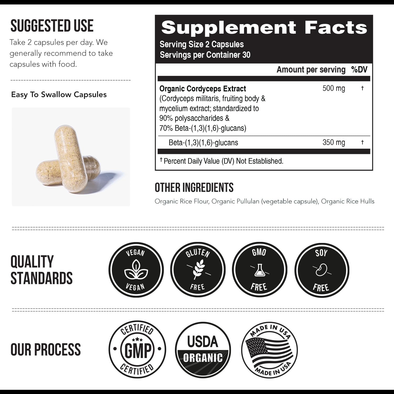 Triquetra Health Cordyceps Mushroom Capsules packaging