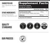 Triquetra Health CranEaze Cranberry Extract 36mg PAC capsules on a wooden table