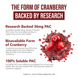 Triquetra Health CranEaze Cranberry Extract 36mg PAC capsules with packaging