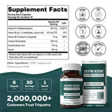Triquetra Health Creatine Reserve 750mg GAA 180 Capsules with measuring spoon