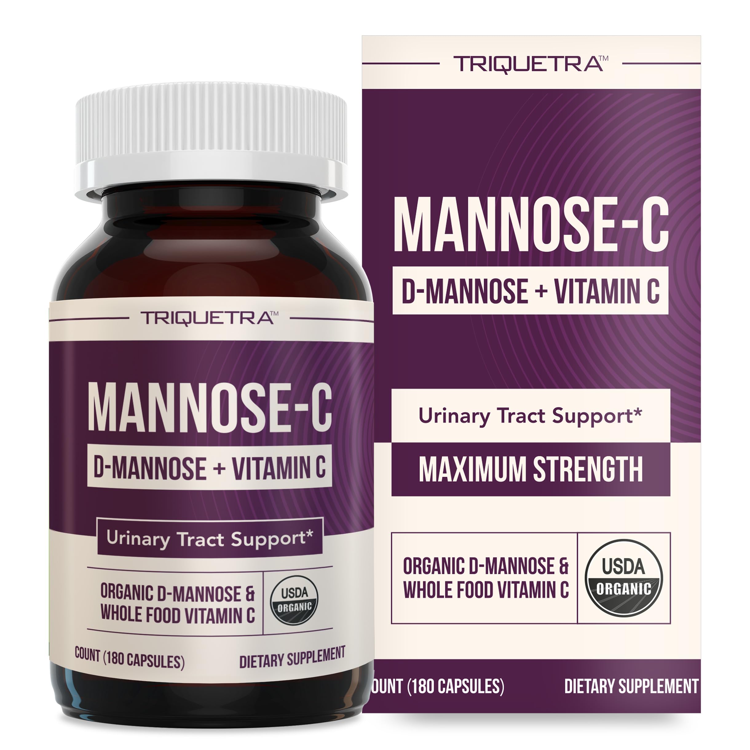 Triquetra Health D-Mannose 1500mg supplement front view