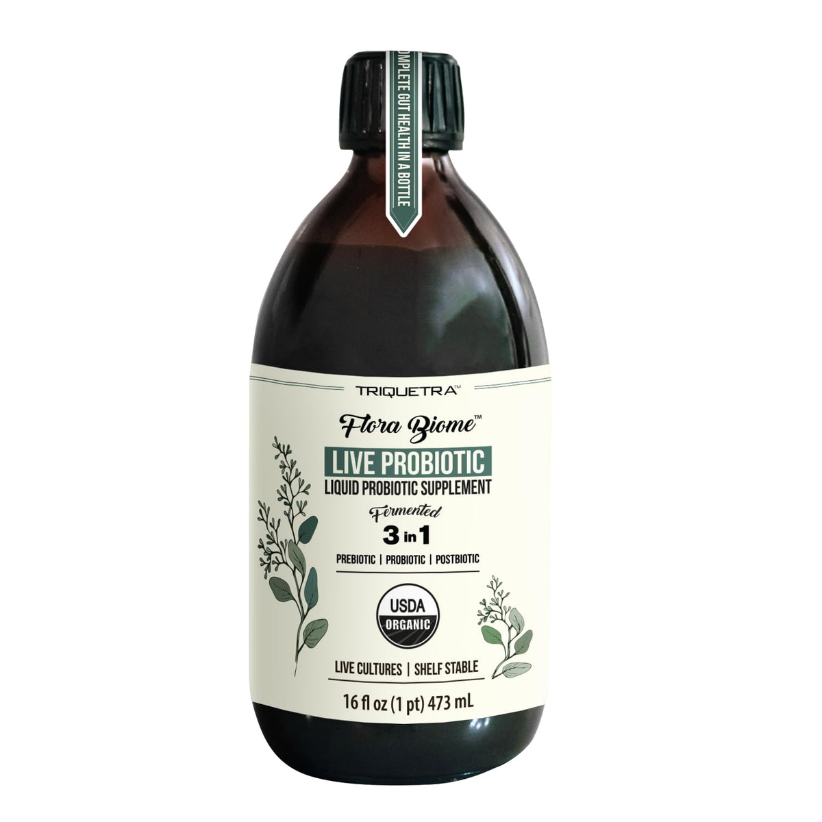 Triquetra Health Flora Biome Organic Probiotic front view