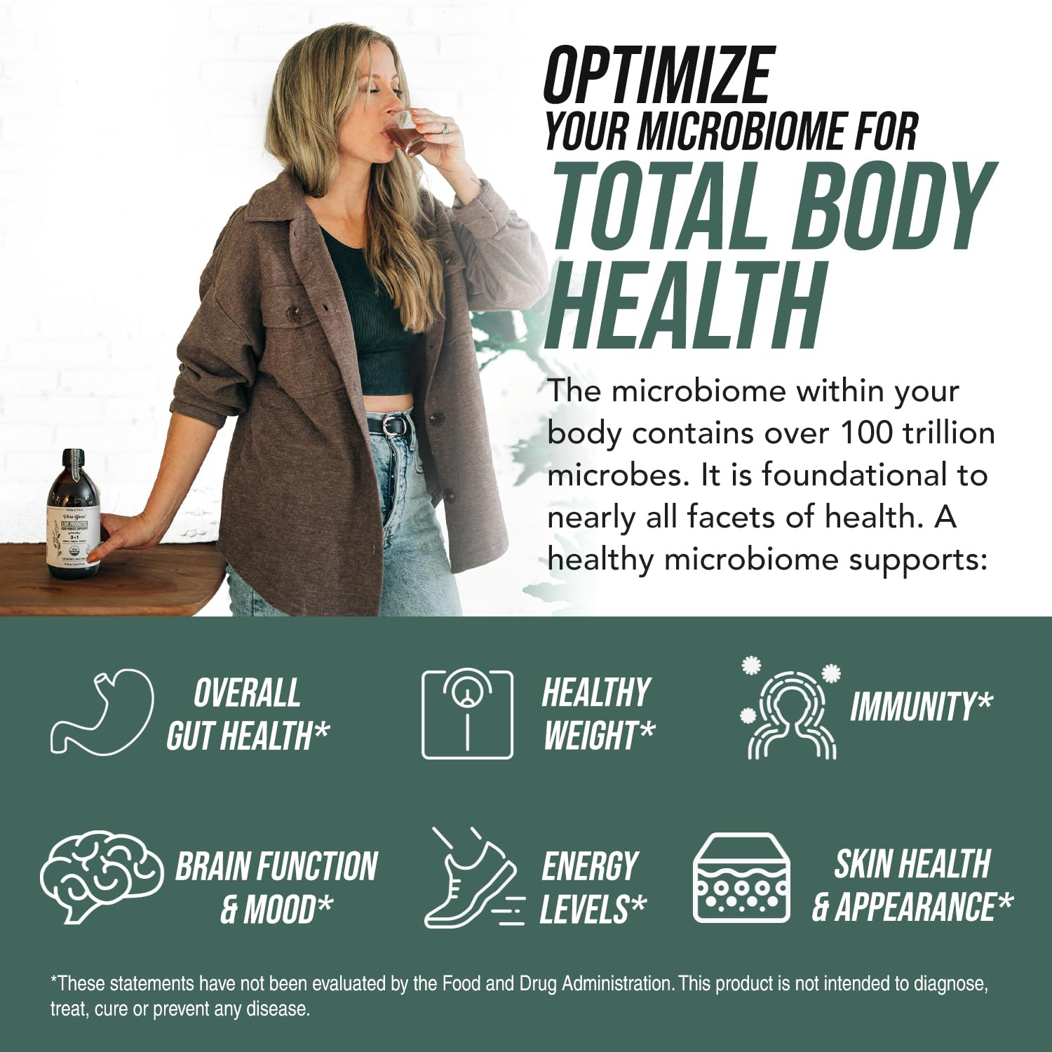Triquetra Health Flora Biome Organic Probiotic with herbs