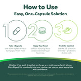 Triquetra Health Flora daily Multi-Enzymes 90 Capsules in hand