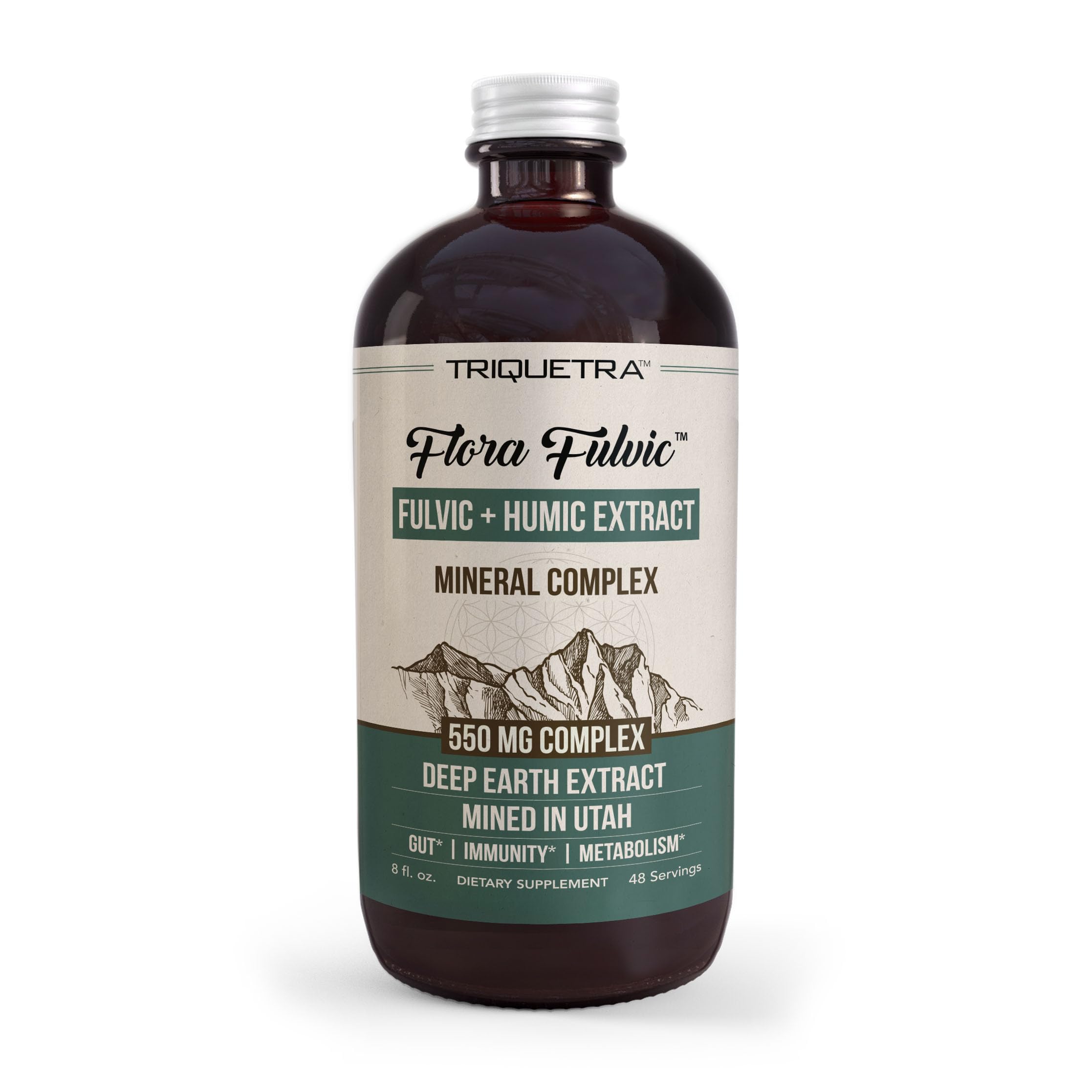 Triquetra Health Flora Fulvic Trace Mineral Complex front view
