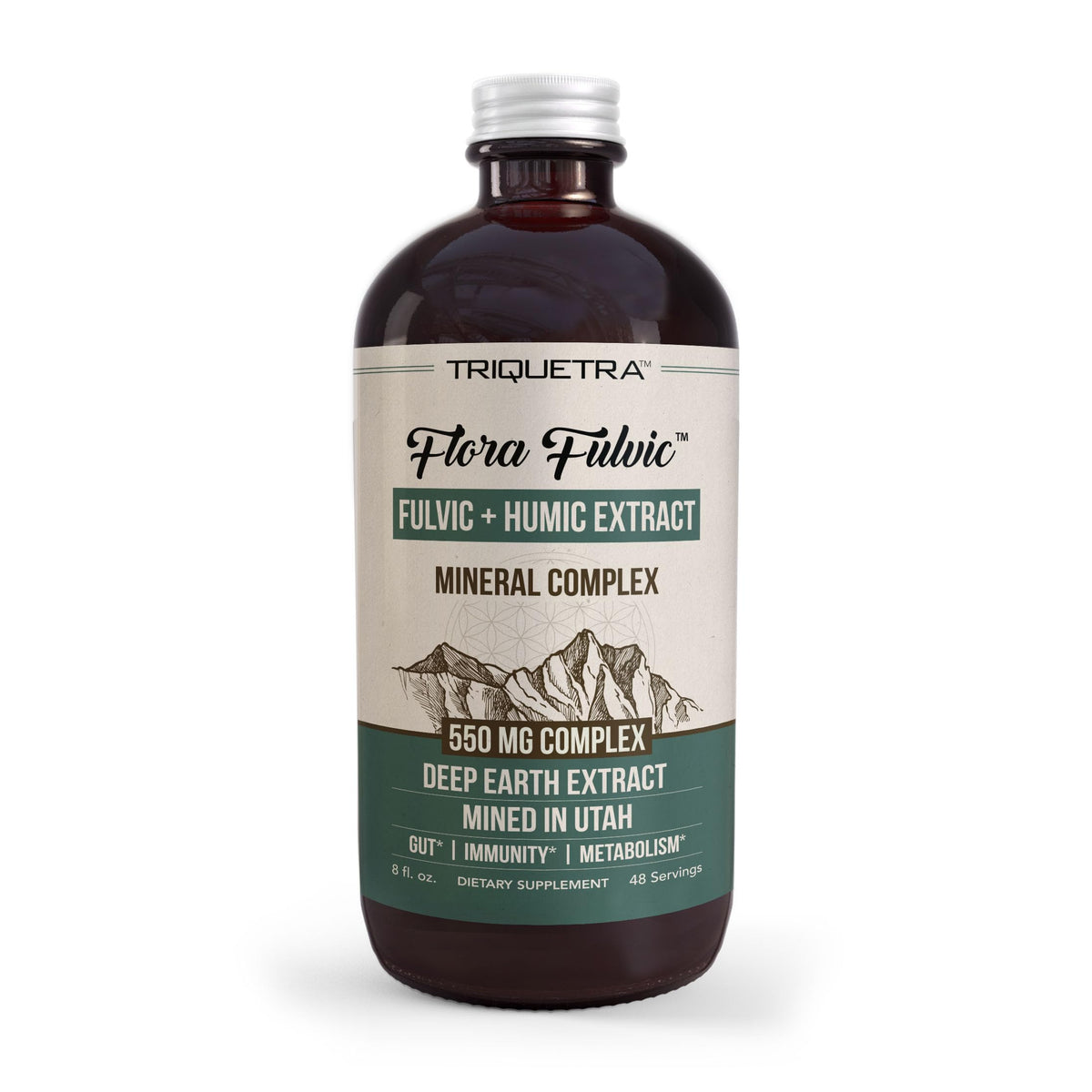Triquetra Health Flora Fulvic Trace Mineral Complex front view