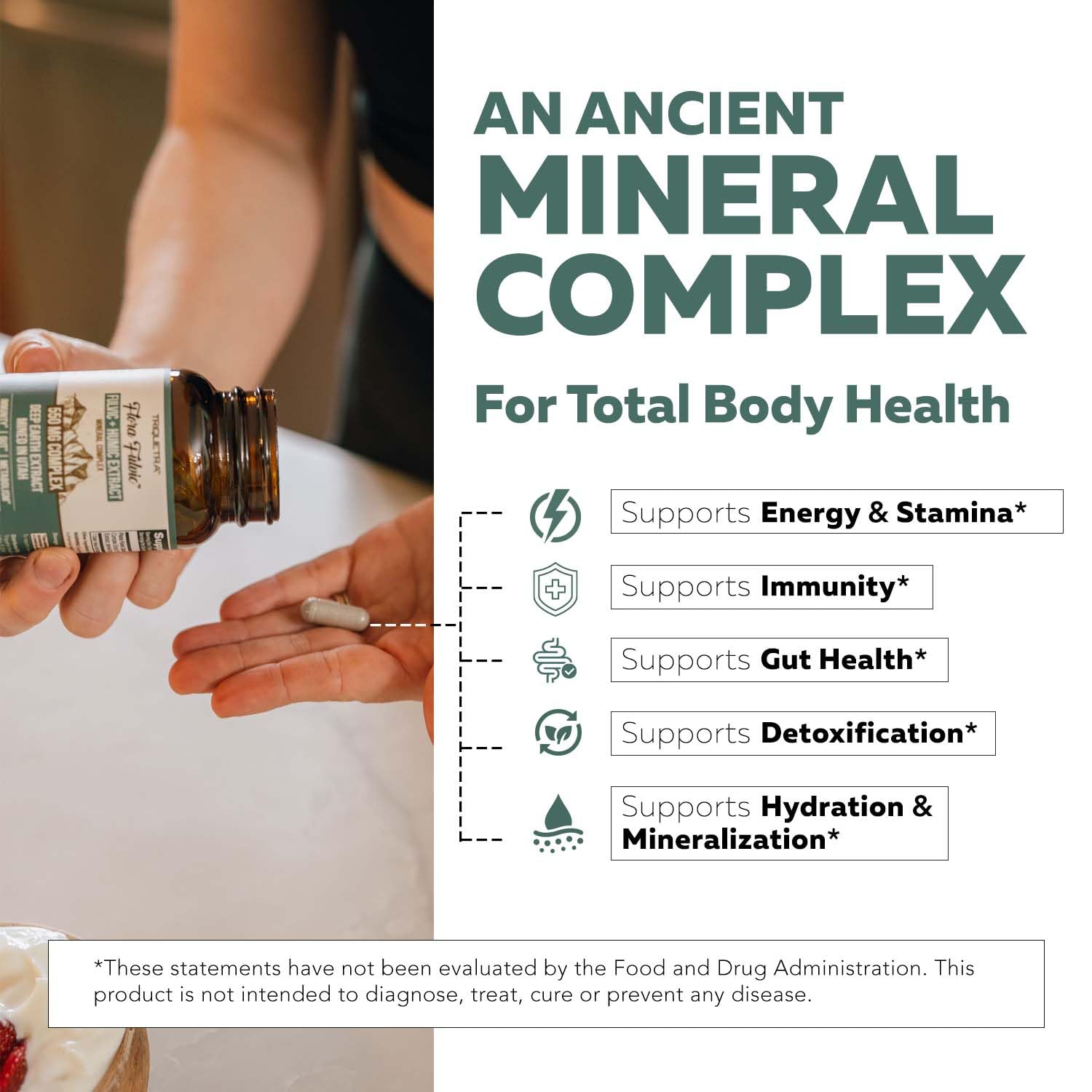 Triquetra Health Flora Fulvic Trace Mineral Complex packaging