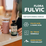 Triquetra Health Flora Fulvic Trace Mineral Complex packaging side view