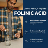 Triquetra Health Folinic Acid Liquid Drops bottle side view