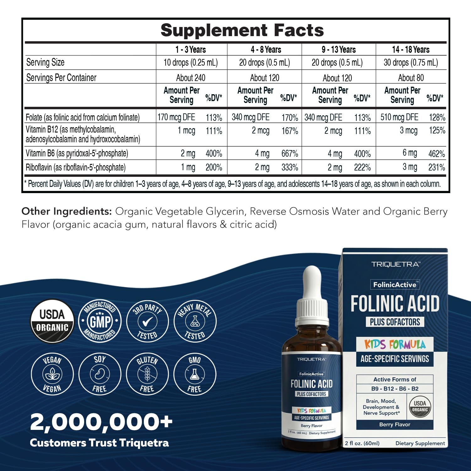 Triquetra Health FolinicActive Kids Liquid Drops 141g lifestyle scene