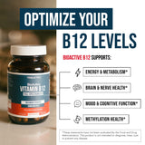Triquetra Health Full-Spectrum Vitamin B12 5000 mcg supplement capsules close-up