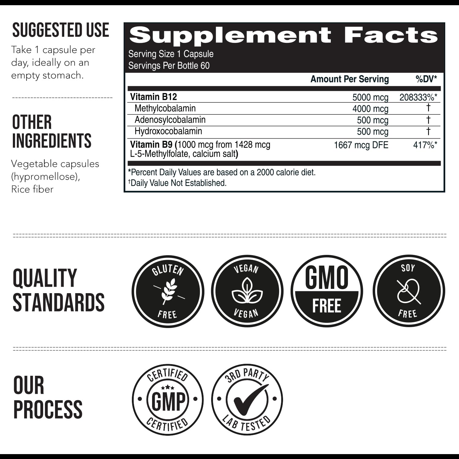 Triquetra Health Full-Spectrum Vitamin B12 5000 mcg supplement lifestyle scene