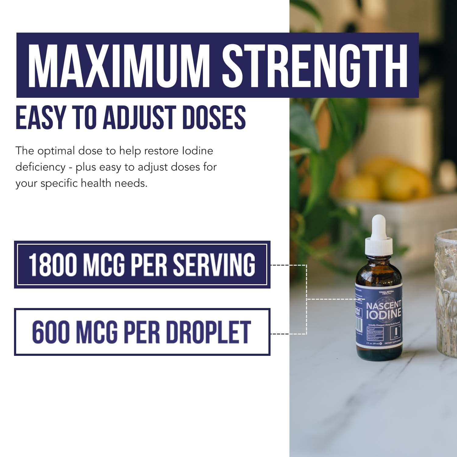 Triquetra Health Iodine Liquid Supplement dropper close-up