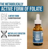 Triquetra Health L-Methylfolate 1000 mcg liquid supplement bottle