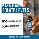 Triquetra Health L-Methylfolate 1000 mcg liquid supplement ingredients list