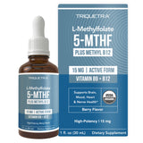 Triquetra Health L-Methylfolate 15mg supplement front view
