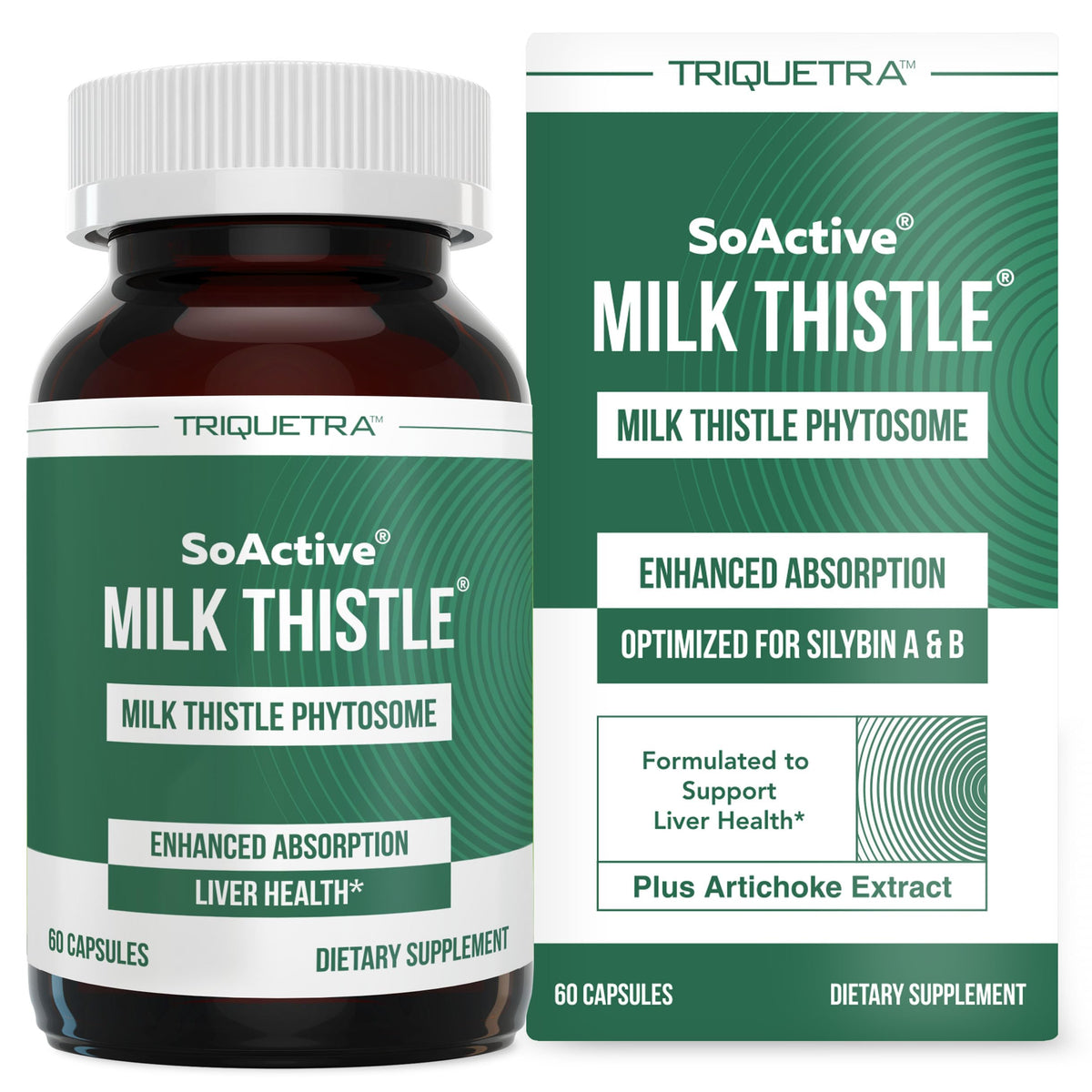 Triquetra Health Milk Thistle Phytosome 240g capsules front view
