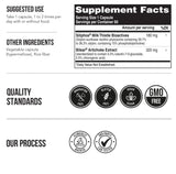 Triquetra Health Milk Thistle Phytosome 240g capsules opened