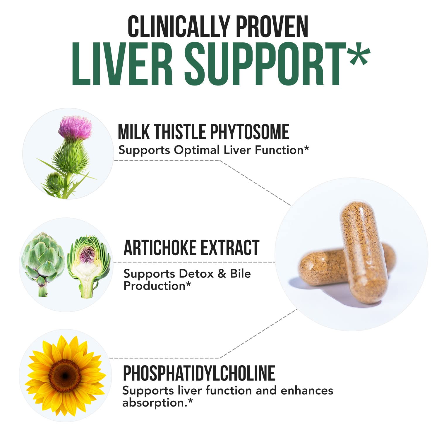 Triquetra Health Milk Thistle Phytosome 240g capsules with dosage information