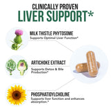 Triquetra Health Milk Thistle Phytosome 240g capsules with dosage information