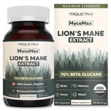 Triquetra Health MycoMax Lion's Mane Mushroom Capsules front view