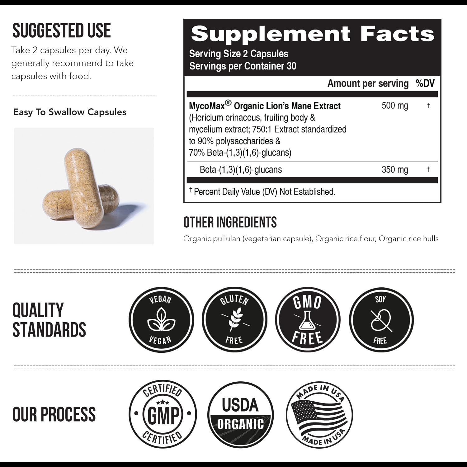 Triquetra Health MycoMax Lion's Mane Mushroom Capsules packaging