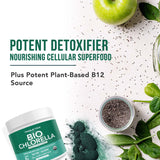 Triquetra Health Organic Chlorella Powder in a bowl