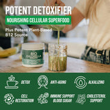 Triquetra Health Organic Chlorella Powder packaging side view
