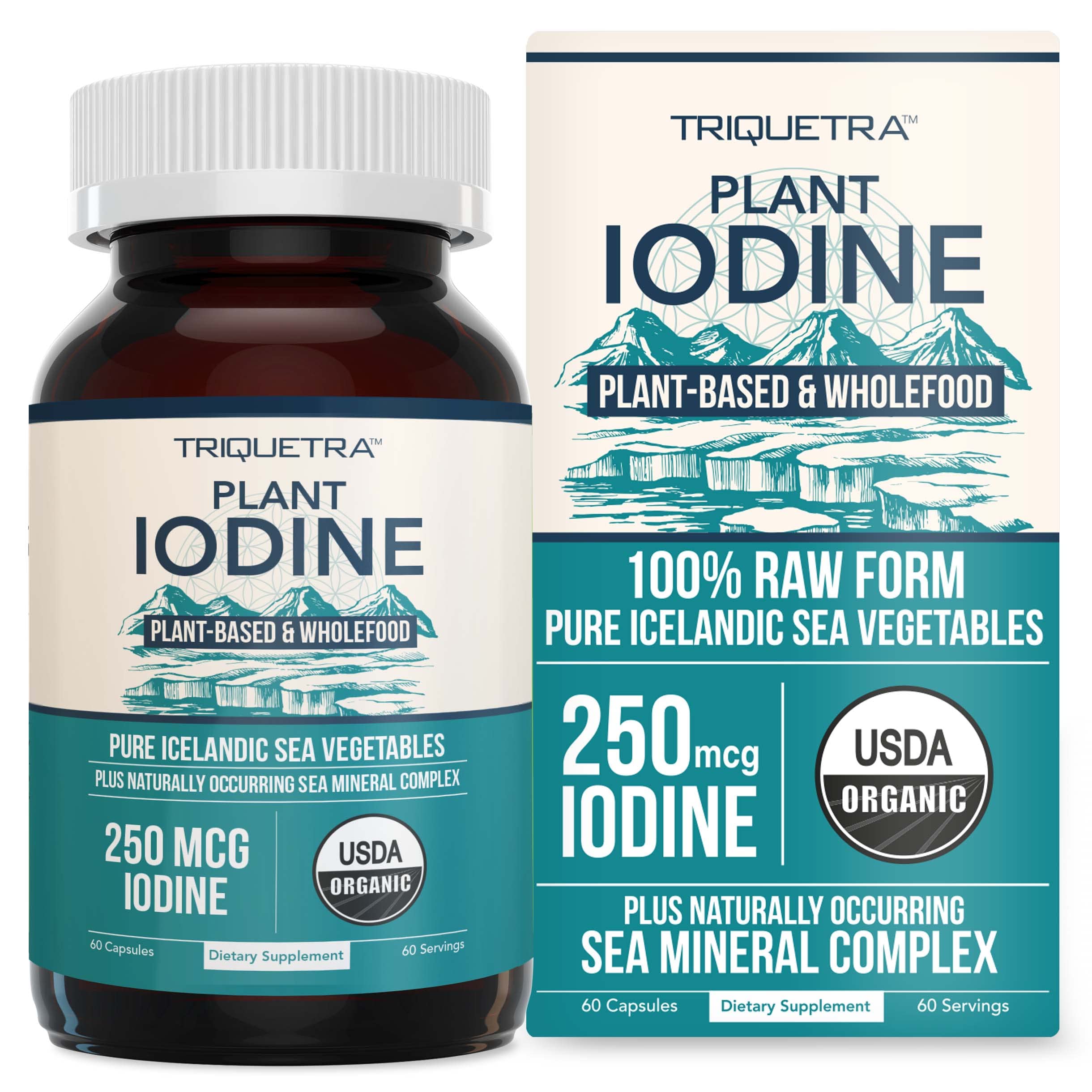 Triquetra Health Organic Iodine Supplement 200g front view