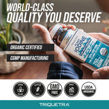 Triquetra Health Organic Iodine Supplement 200g on a kitchen counter