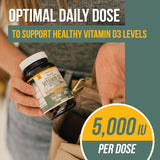 Triquetra Health Organic Vitamin D3 5000 IU supplement bottle with label