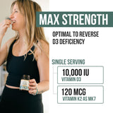Triquetra Health Organic Vitamin D3 & K2 10,000 IU capsules packaging