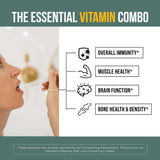 Triquetra Health Organic Vitamin D3 + K2 bottle side view