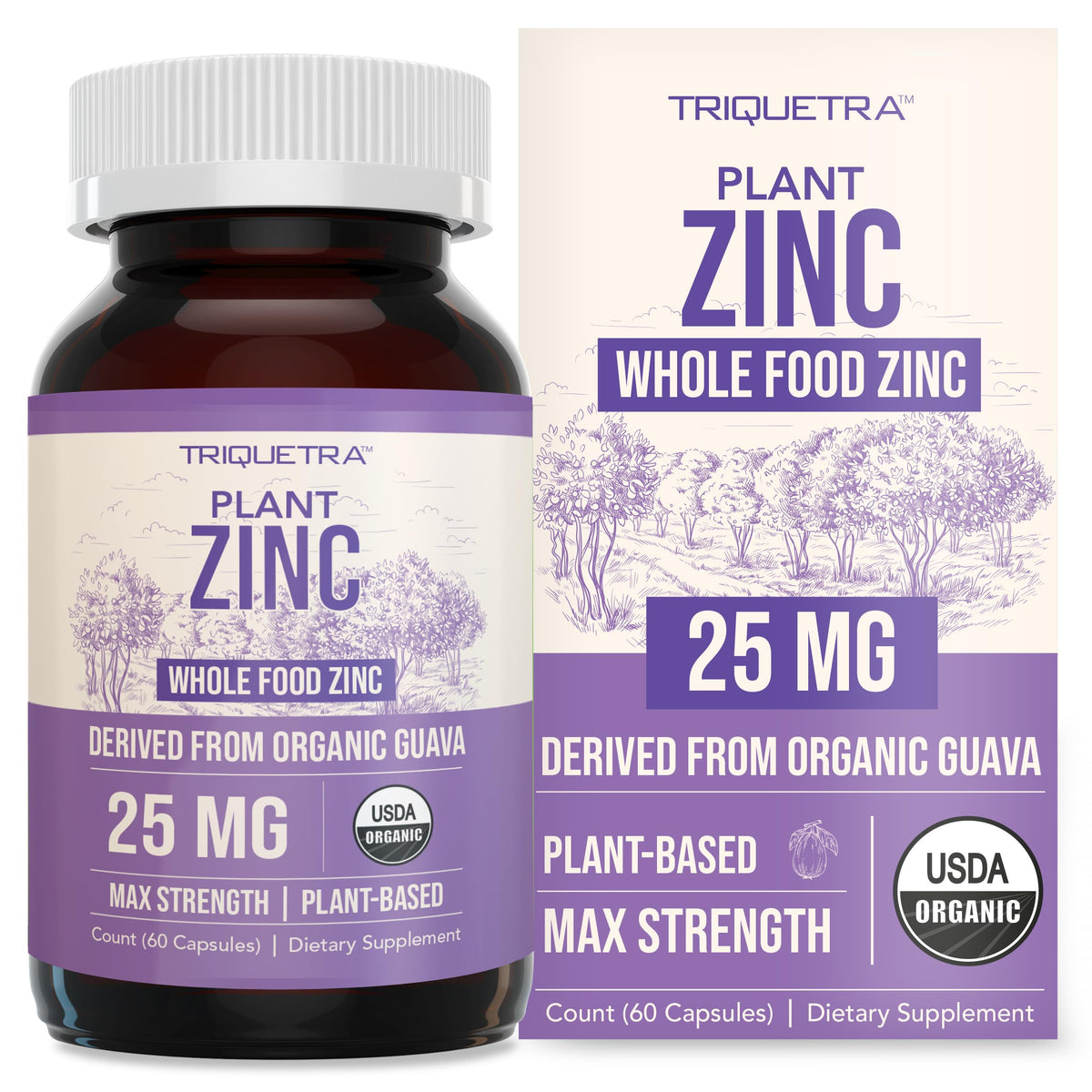 Triquetra Health Organic Zinc Supplement 200g front view