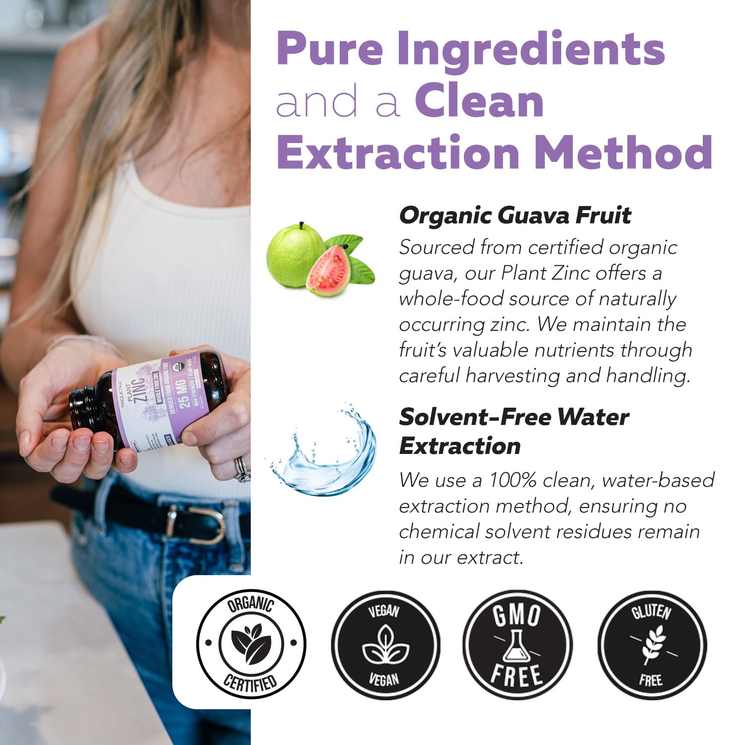 Triquetra Health Organic Zinc Supplement 200g ingredients list