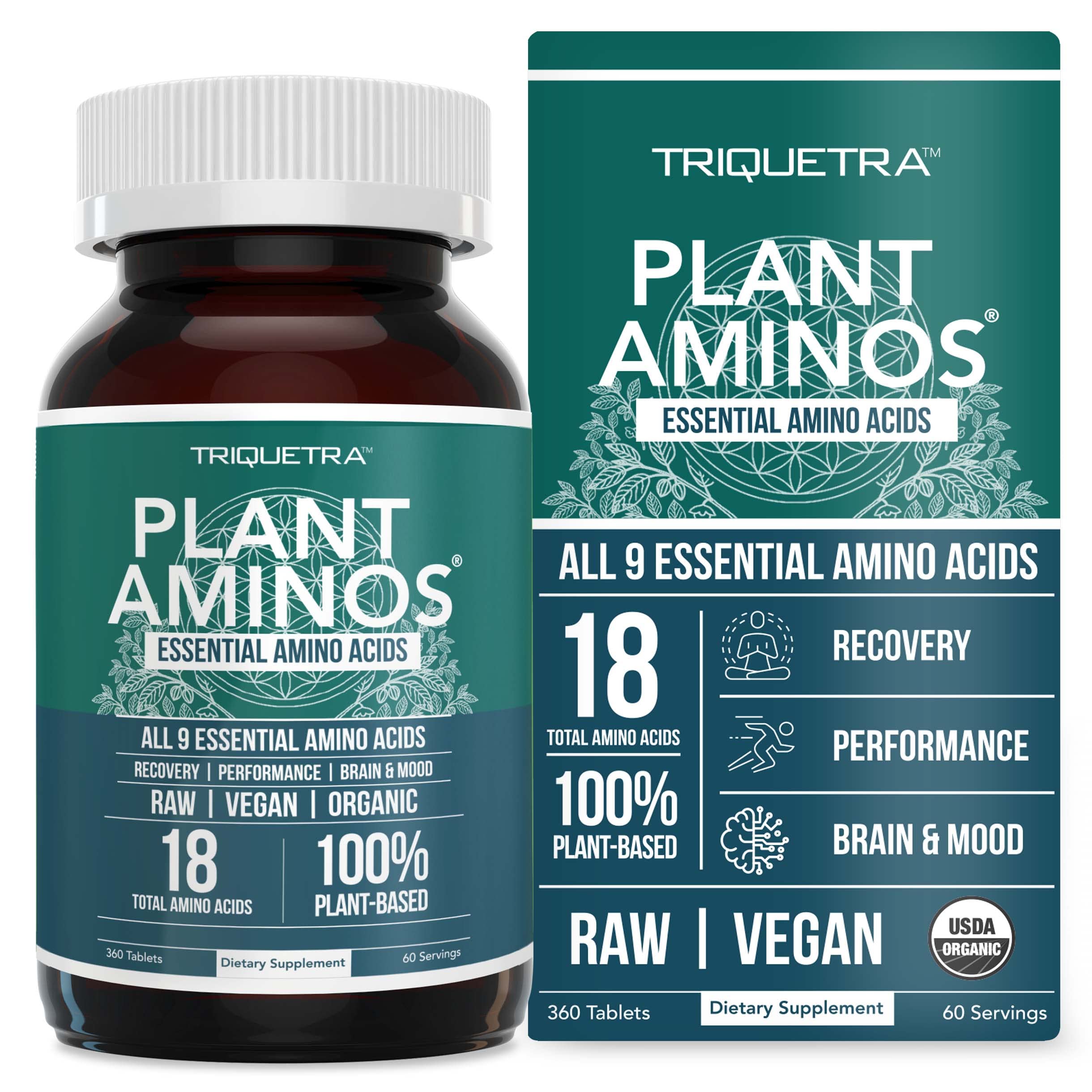 Triquetra Health Plant Aminos 240g packaging front view
