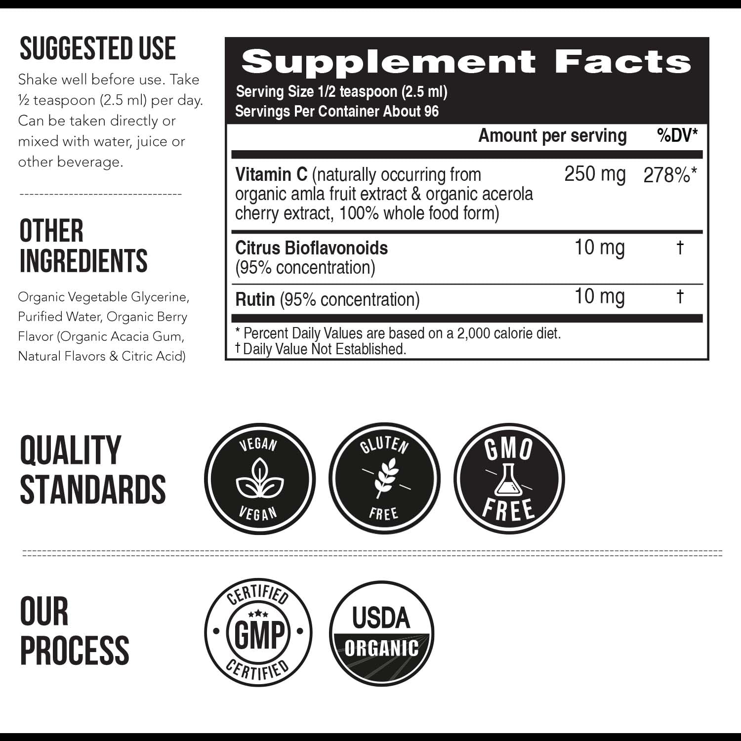 Triquetra Health Plant-C Organic Vitamin C 250mg capsule close-up