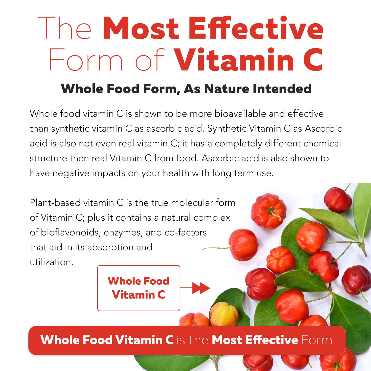 Triquetra Health Plant-C Organic Vitamin C 250mg Capsules open bottle