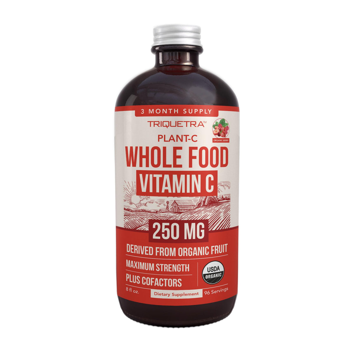 Triquetra Health Plant-C Organic Vitamin C 250mg front view