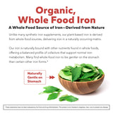Triquetra Health Plant Iron supplement back view with ingredient list