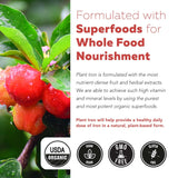 Triquetra Health Plant Iron supplement with a green plant background