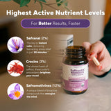 Triquetra Health Saffron Capsules back view with ingredient list