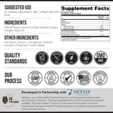 Triquetra Health Saw Palmetto Extract 100% Oil 320mg label details