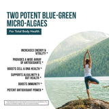 Triquetra Health Spirulina & Chlorella Blend scoop with powder