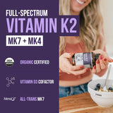 Triquetra Health Total K2 Vitamin K2 MK7 & MK4 side view