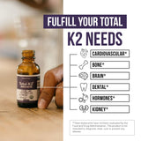 Triquetra Health Total K2 Vitamin K2 MK7 & MK4 supplement packaging