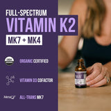 Triquetra Health Total K2 Vitamin K2 MK7 & MK4 supplement side view